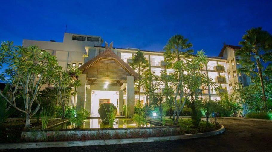 Eingangsbereich des Bintang Flores Hotels, Indonesien Reise
