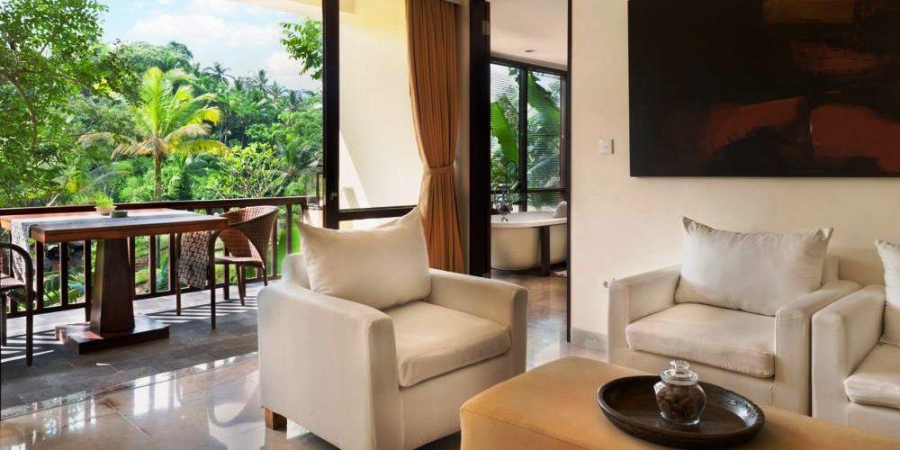 Zimmer mit wunderschöner Aussicht, Komaneka at Bisma, Ubud, Bali, Indonesien Reise