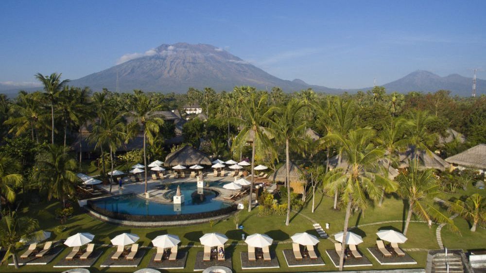 Ausblick über das Siddharta Dive Resort & Spa, Tulabem, Bali, Indonesien Rundreise