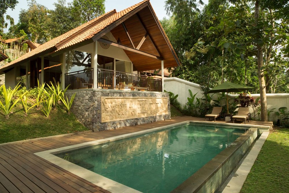 Grand, Spa, Villa, Pool, Hotel Plataran Borobudur, Java, Indonesien Rundreise
