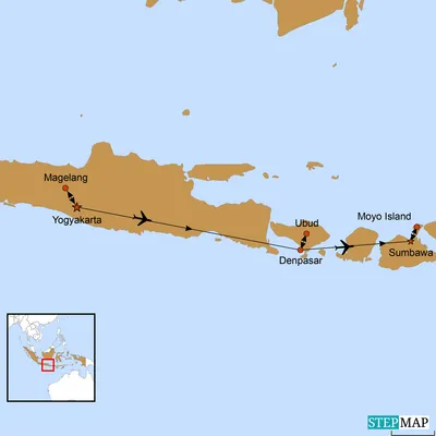 Reiseverlauf Golfreise Indonesien und Singapur