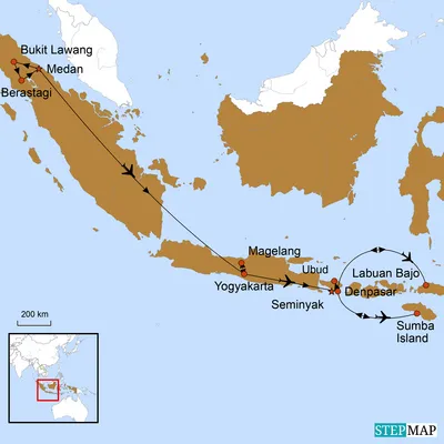 Reiseroute, Indonesien Inselhopping