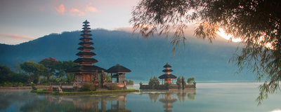 Ulun Danu Tempel, Bratan See, Bali, Indonesien Rundreise