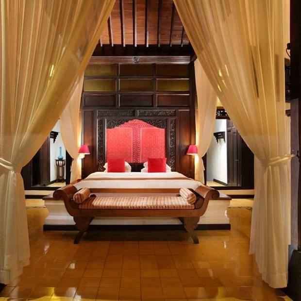 Luxusreise Indonesien, Luxus-Schlafzimmer, MesaStila Resort & Spa, Magelang, Indonesien