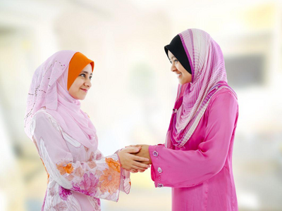 Indonesien Rundreise, Frauen, Begrüßung