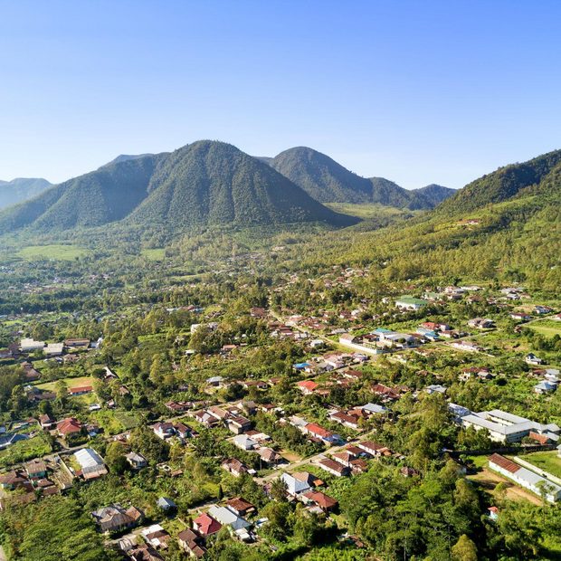 Indonesien, Ruteng, Panorama