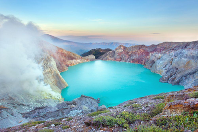 Indonesien Rundreise, Ijen Vulkansee, Java