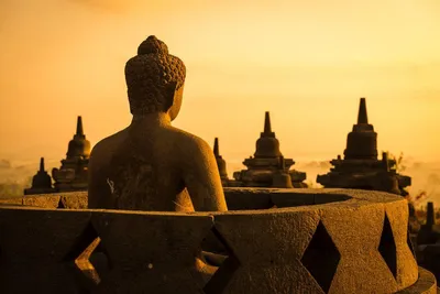Borobudur, Java, Indonesien Inselhopping