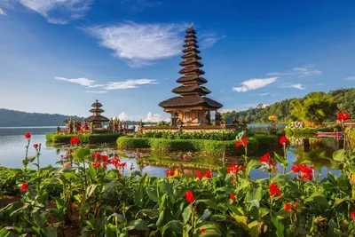 Tempel Ulun Danu Bratan auf Bali, Indonesien Inselhopping