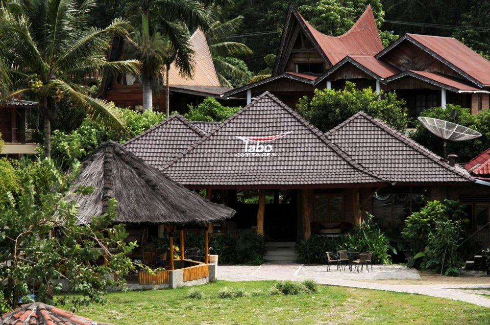 Eingangsbereich, Tabo Cottages, Sumatra Reise, Individualreise Indonesien