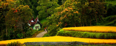 Traumhafte Landschaft in Sumatra, Indonesien Rundreise