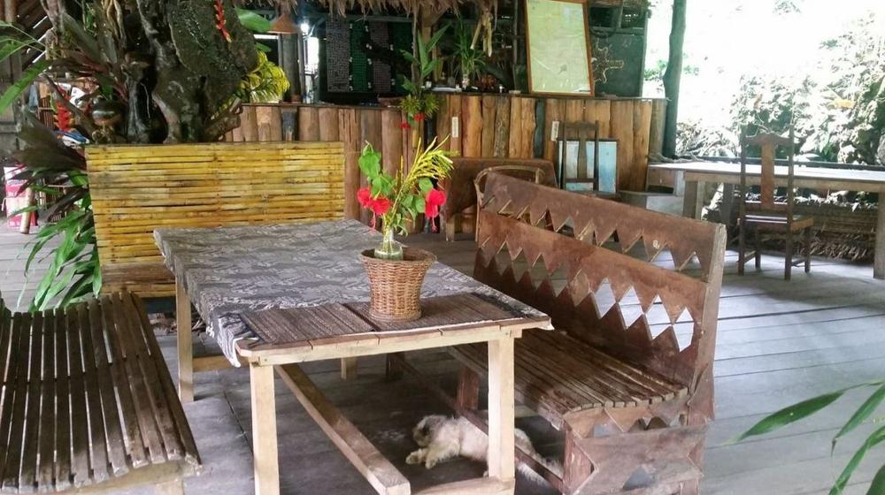 Rezeption der Tangkahan Beach Jungle Lodge, Indonesien Reise