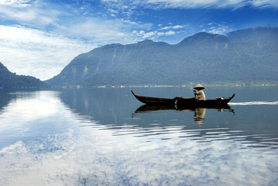 Maninjau-See, Sumatra, Indonesien Reise